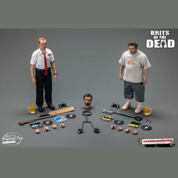 [訂金] Play Craft Toys: 1/12 殭屍瘦子 殭屍胖子套裝