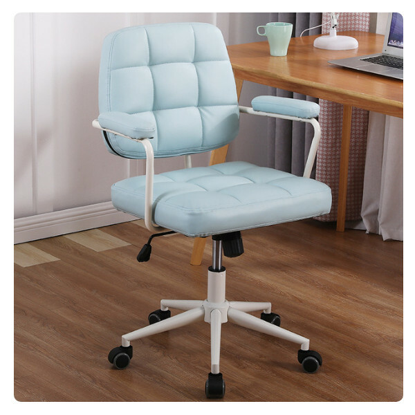 Popular Computer Chair Lift Rotatable Chair Solid Armrest Frame (Blue)