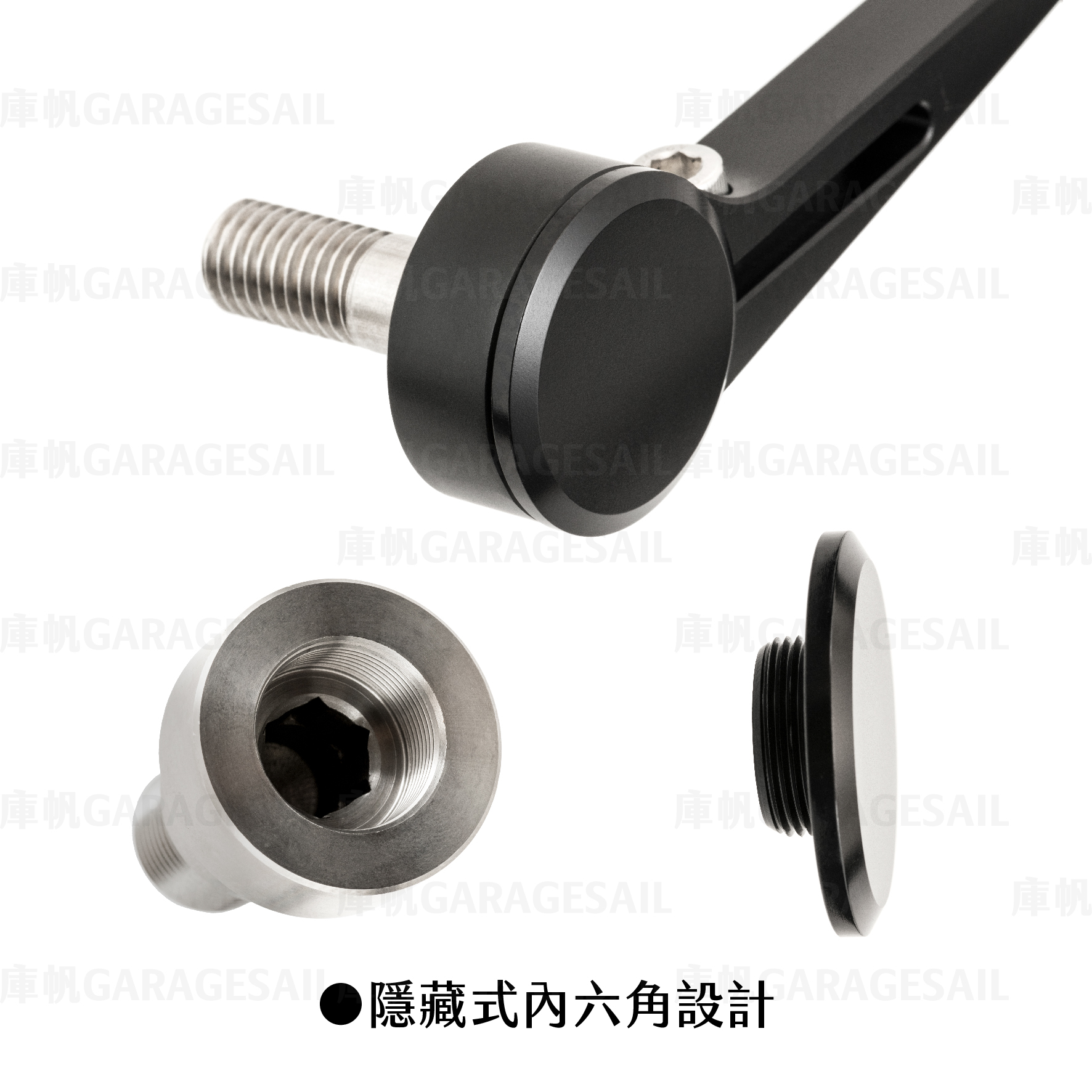 BMW R9T專用 把手端 後照鏡 4吋圓 圓碟 D1 (隱藏端子)