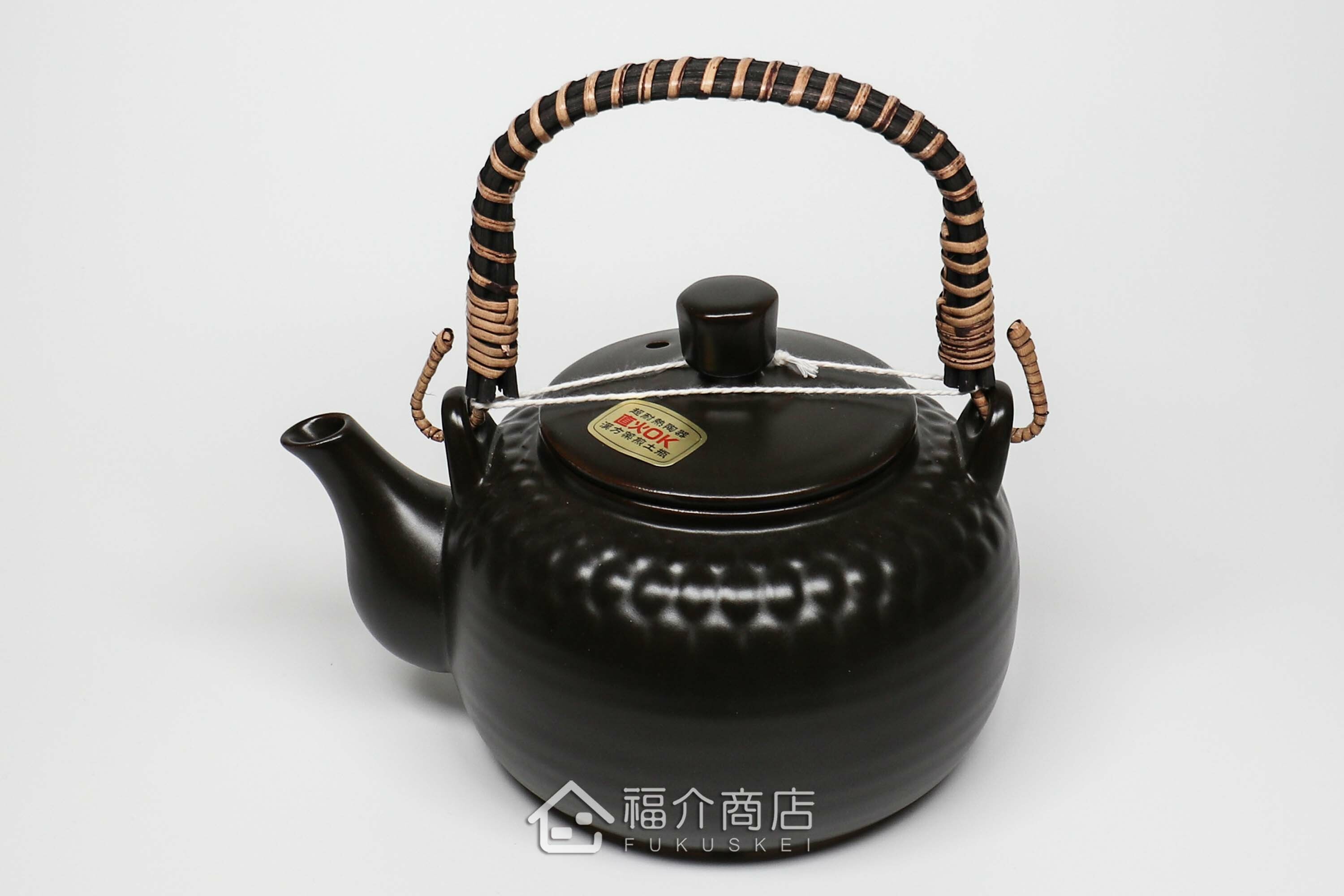 泡茶或煎藥用的藤蔓編織手柄耐熱陶壺