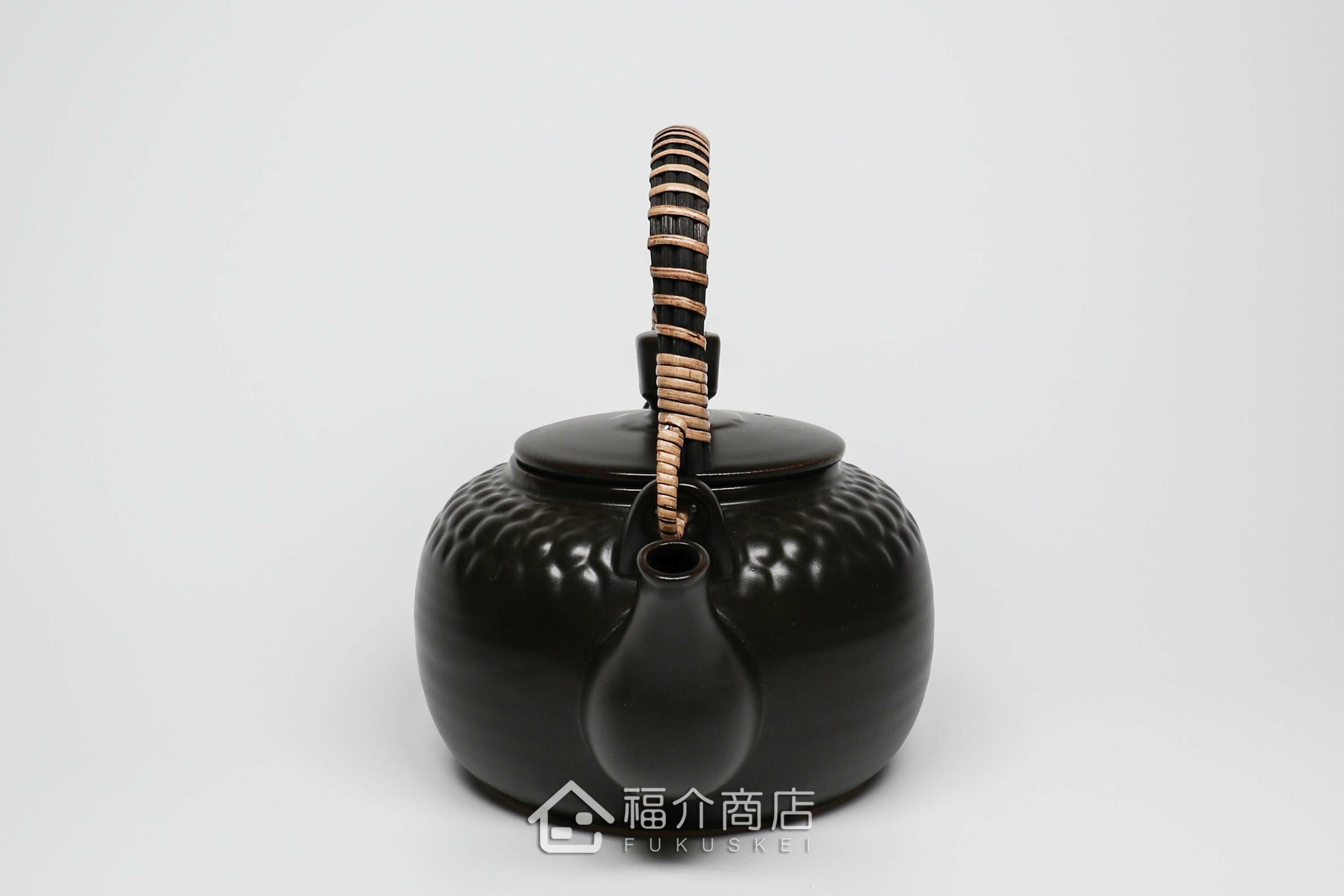 泡茶或煎藥用的藤蔓編織手柄耐熱陶壺