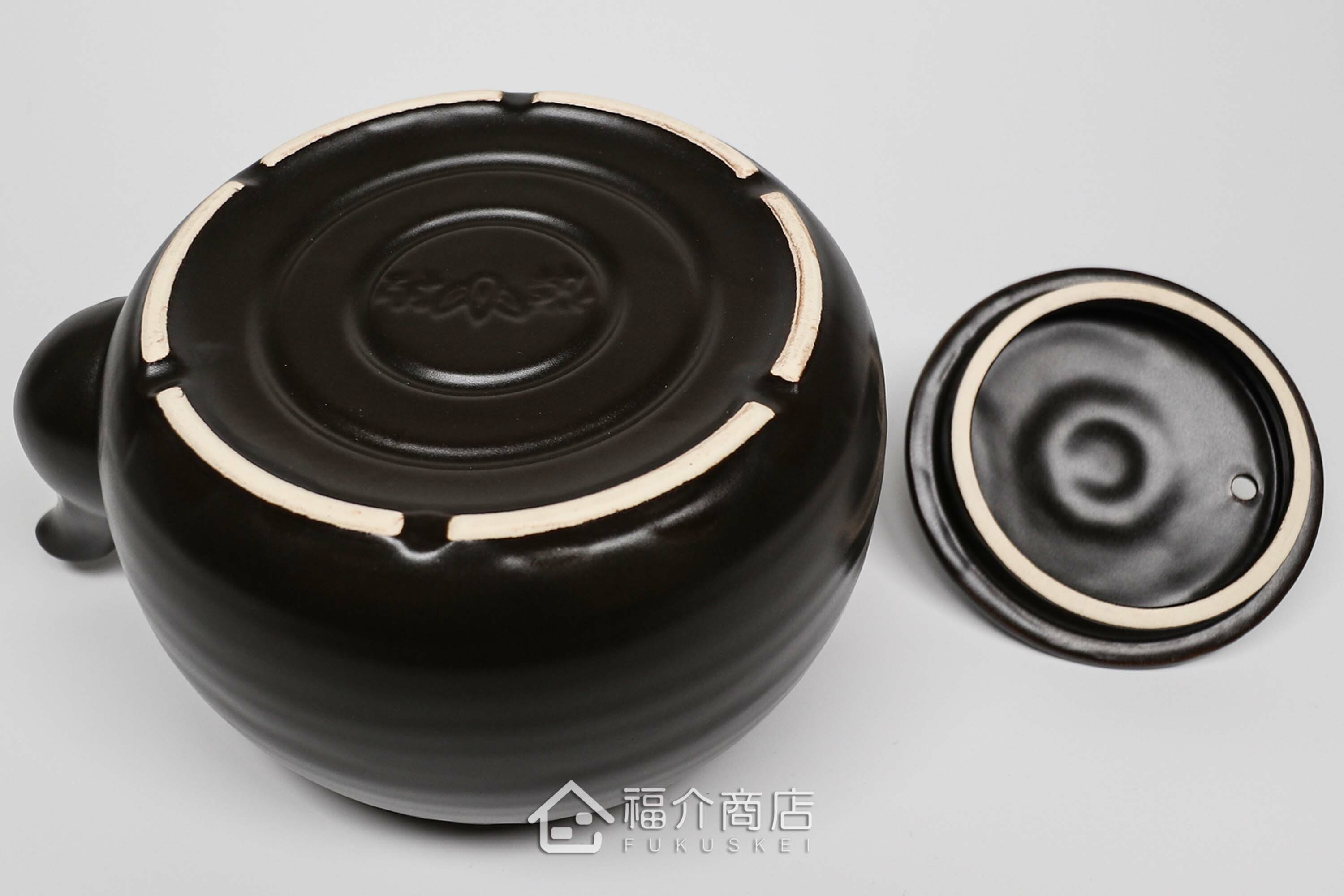 泡茶或煎藥用的藤蔓編織手柄耐熱陶壺