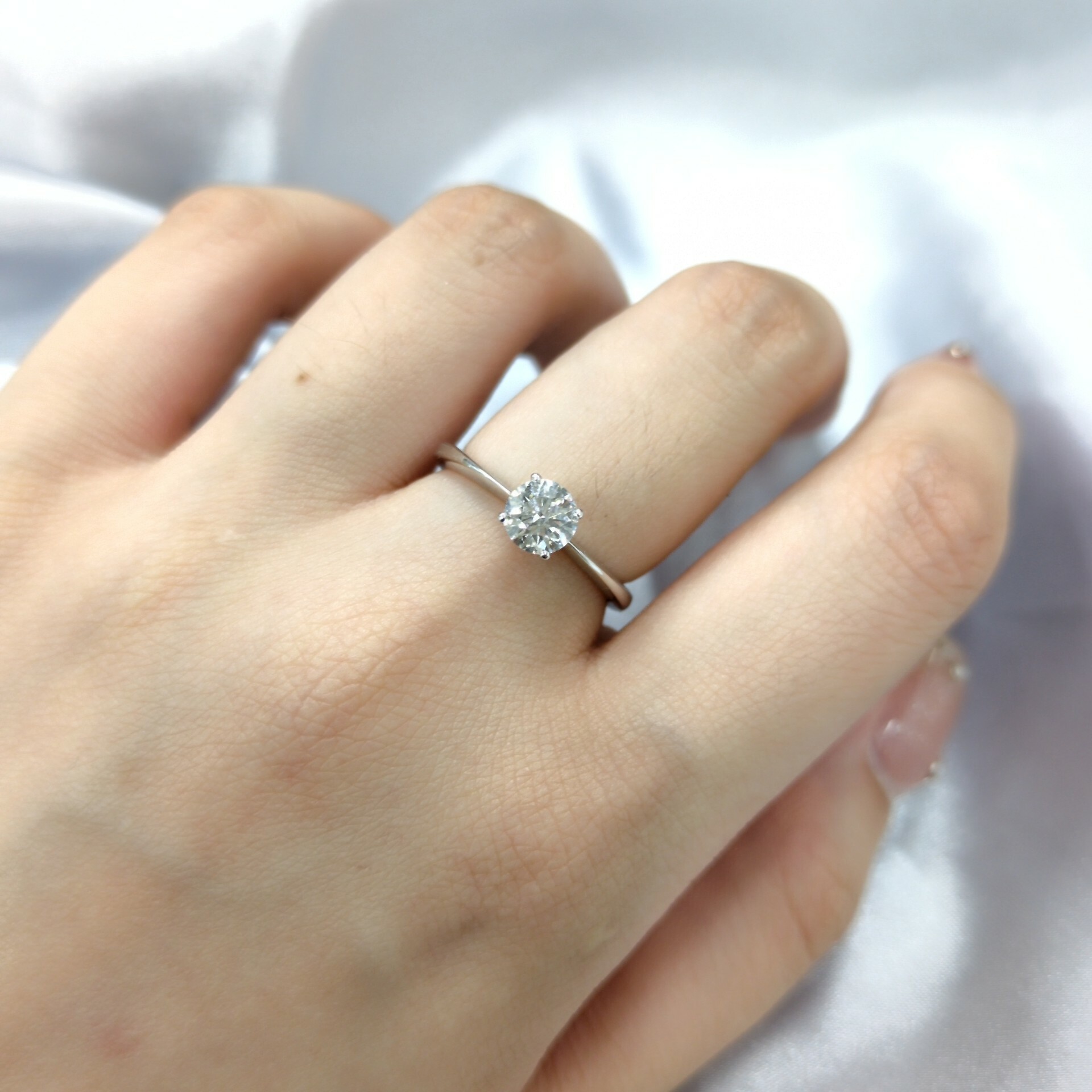 18K White Gold 0.55ct Diamond Ring