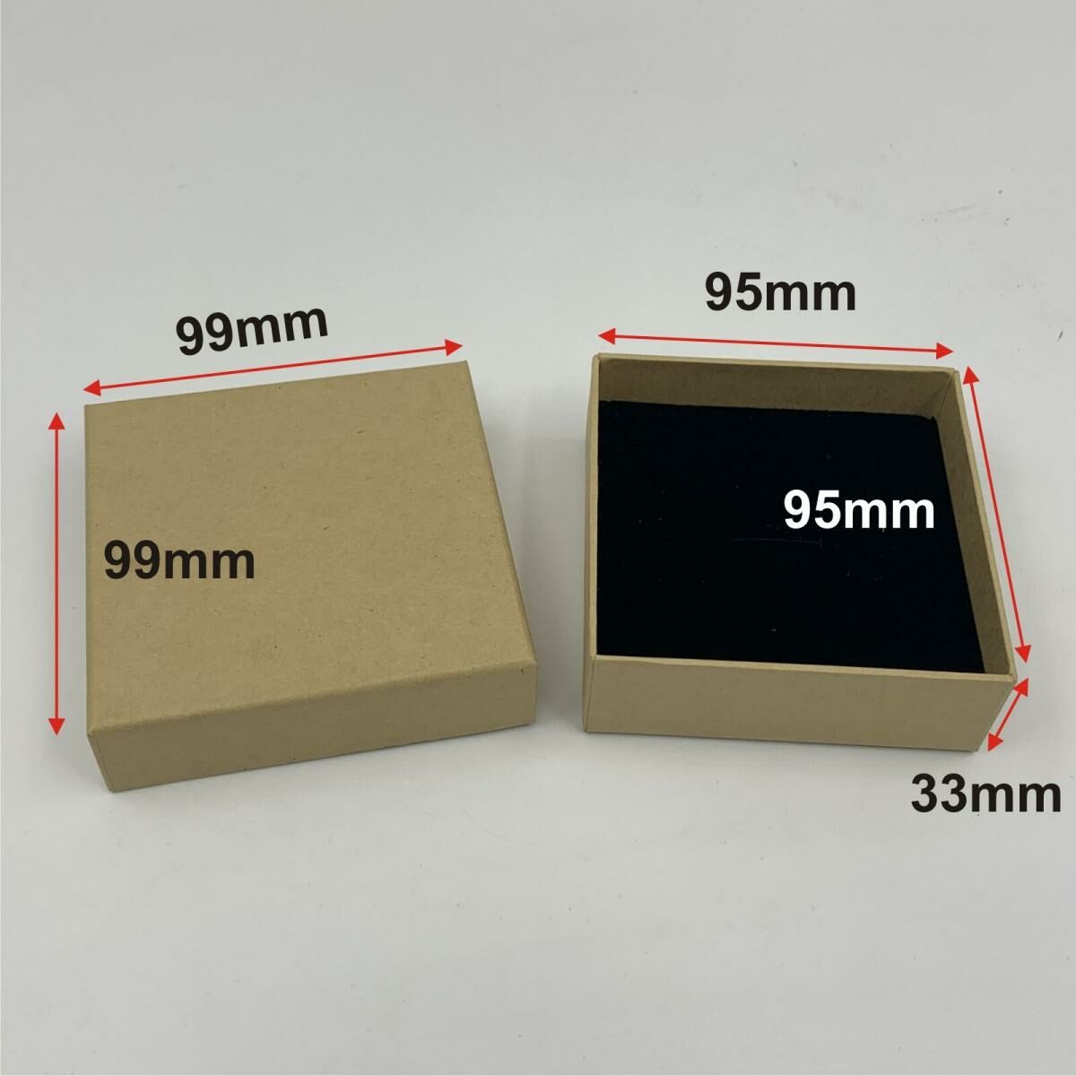 #90150R 8S 牛皮收納 / 首飾盒, 4"x 4" - 1個