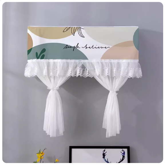 Hot push anti-direct blowing air conditioner cover (abstract style [width 98×thickness 20×height 90cm (suitable within 90-98cm)])