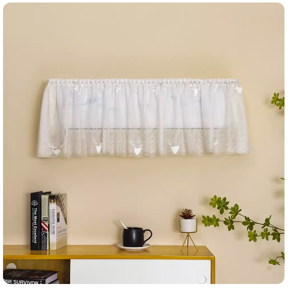 Hot push air conditioner hanging cover (double white deer head [86*18*33cm])