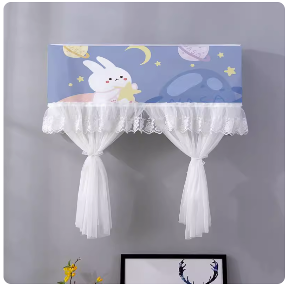 Hot push anti-direct blowing air conditioner cover (Space Rabbit [width 98×thickness 20×height 90cm (suitable within 90-98cm)])