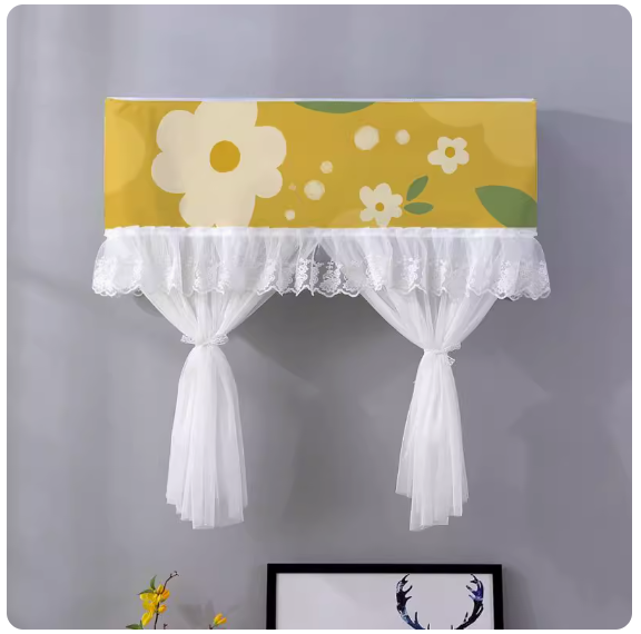 Hot push anti-direct blowing air conditioner cover (small and fresh [width 98×thickness 20×height 90cm (suitable within 90-98cm)])