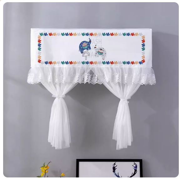 Hot push anti-direct blowing on-hook air conditioner cover (Elephant's Joy [width 98×thickness 20×height 90cm (suitable within 90-98cm)])