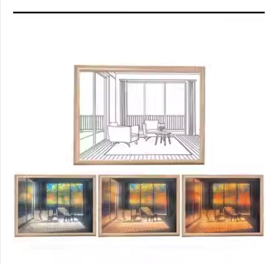 Hot Recommended Luminous Decorative Painting Desk Lamp Night Light (USB Type | Small Size | Autumn)