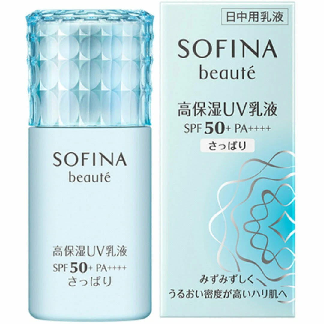 Sofina-蘇菲娜 高保濕活膚防曬乳液 清爽型  SPF50+ PA++++