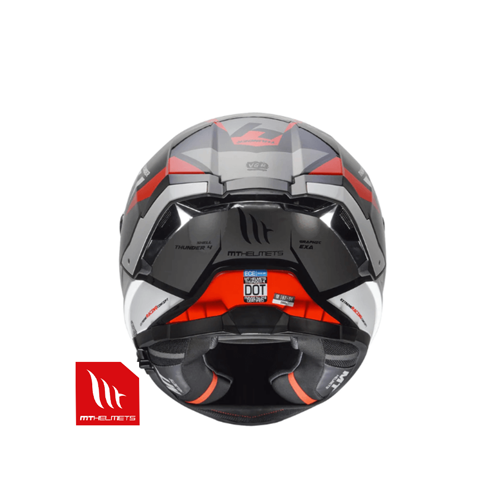 MT THUNDER 4 SV 雷神4 EXA 黑白紅架構 全罩安全帽