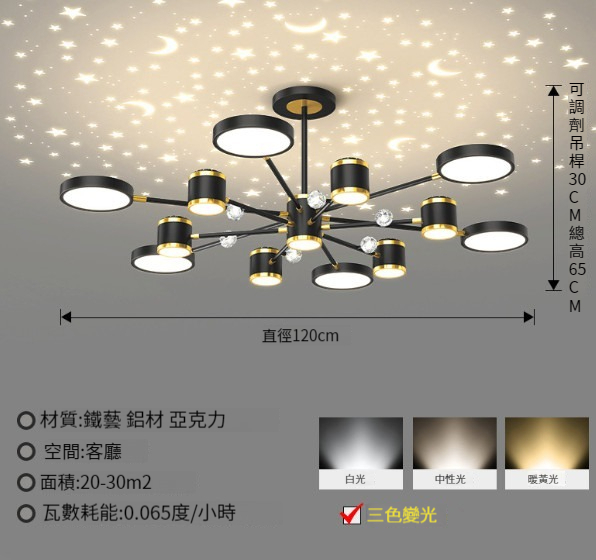 New chandelier [black-13 heads]