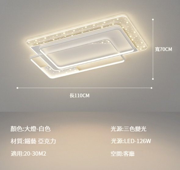 New ceiling lamp [E type-living room lamp-110x70cm]