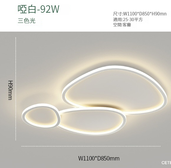 New ceiling lamp [H type-living room lamp-110x85cm]