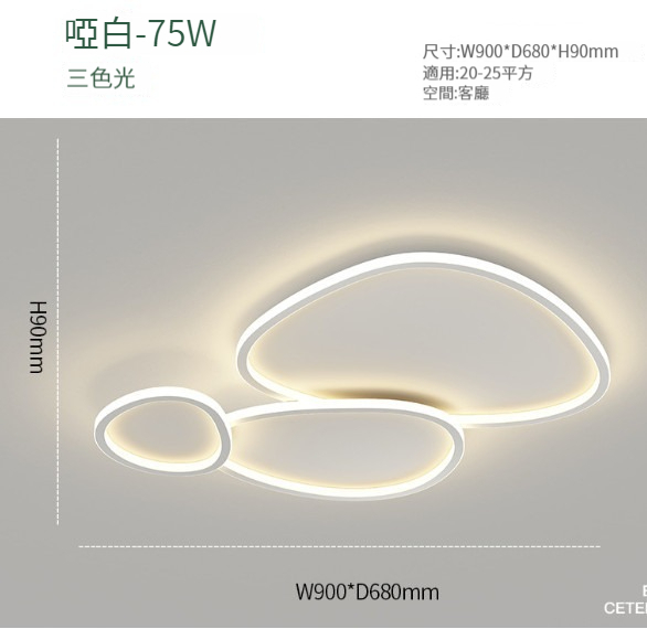 New ceiling lamp [H type-living room lamp-90x68cm]