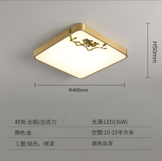 Hot selling modern simple ceiling lamp [Fanglan 40CM]