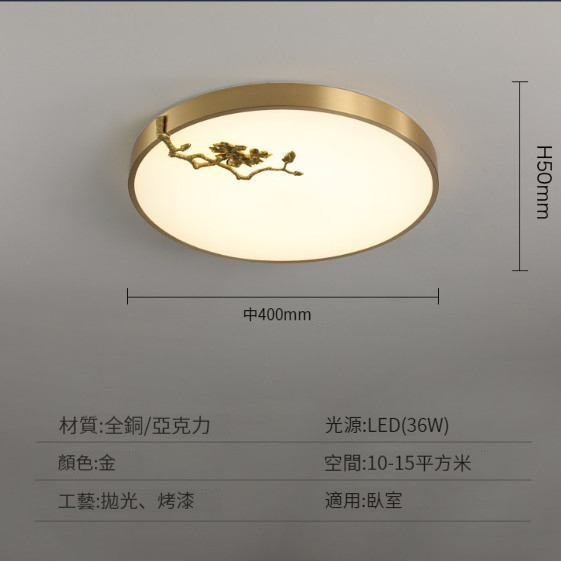 Hot Selling Modern Simple Ceiling Lamp [Yuanlan 40CM]