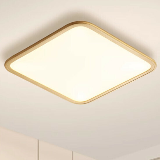 Popular simple indoor living room and bedroom lamps and ceiling lamps (gold square [50CM] three colors)