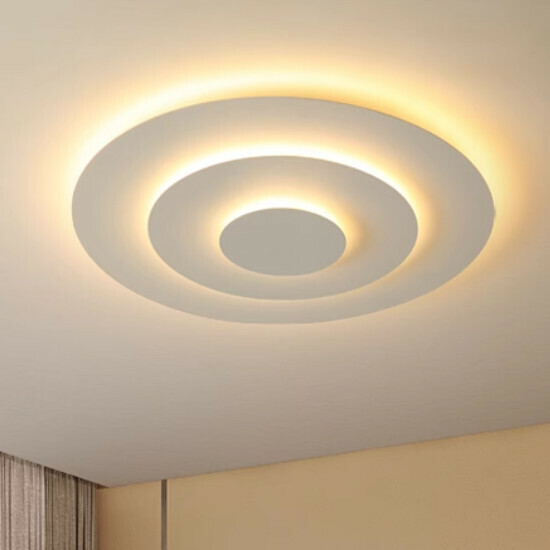Hot recommended simple indoor living room and bedroom lighting fixtures ceiling lamp (sand white A type [50CM] warm light)