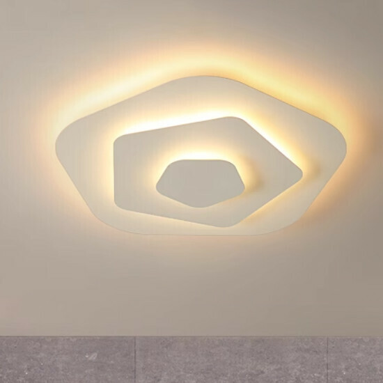 Hot recommended simple indoor living room and bedroom lamps and ceiling lamps (sand white C style [40CM] Promise)