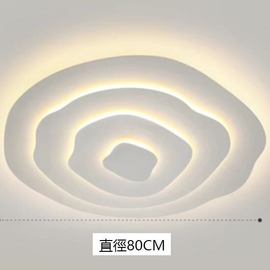 Hot recommended simple indoor living room and bedroom lighting fixtures ceiling lamp (sand white D type [80CM] warm light)