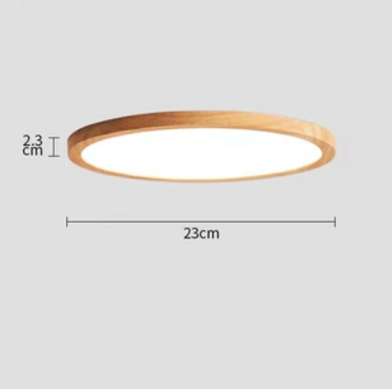 爆款簡約室內客廳卧室燈具吸頂燈（原木色圓形【40CM】無極）