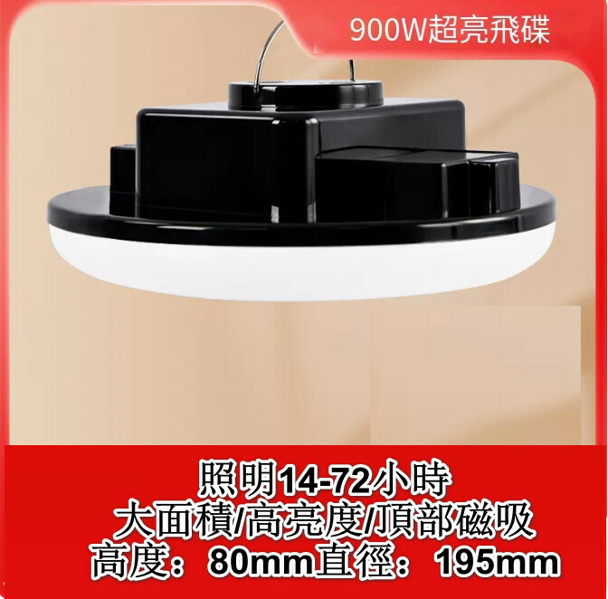 新款多功能LED燈（900W超亮飛碟）
