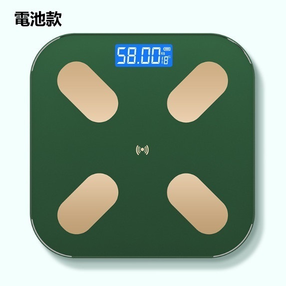 New electronic body scale (simple jade gold 26*26CM [battery model])
