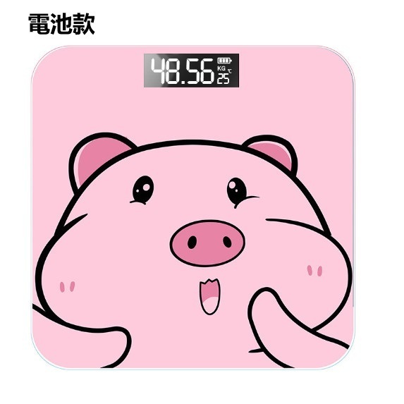 New human body electronic scale (26*26CM Pig Doudou [battery model])