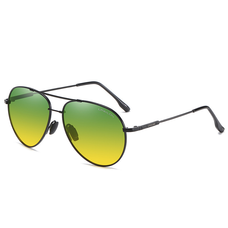 Hot Recommended Color Changing Anti-Blue Light Sunglasses (Nude Lenses, Black Frame + Day and Night Lenses)