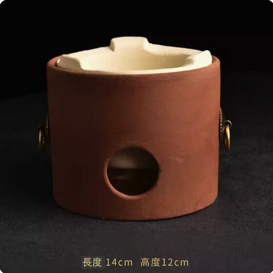 熱推耐高溫陶瓷木炭乾燒爐(直筒雙耳炭爐)