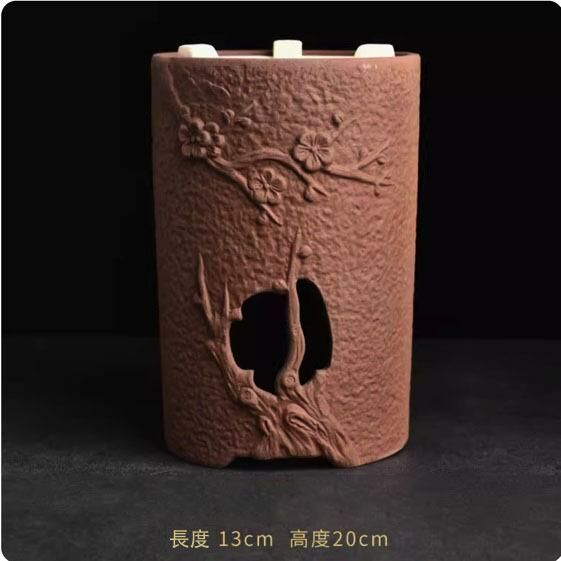熱推耐高溫陶瓷木炭乾燒爐(粗陶鐵釉古梅炭爐)