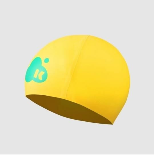 Popular silicone waterproof ear protection children's swimming cap (lemon yellow, cap circumference 48-56cm)