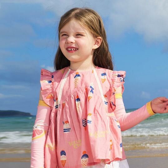 The most popular anti-UV children's ice silk sleeves (Sweet Grapefruit Dew)