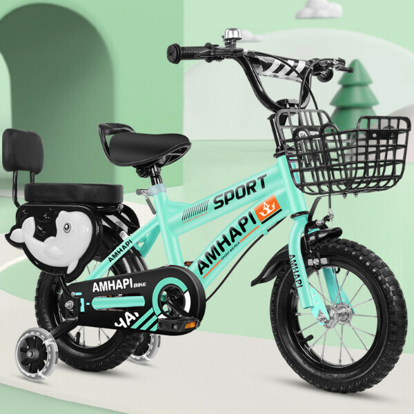 New children's bicycle bicycle [green] [size: 18 inches]