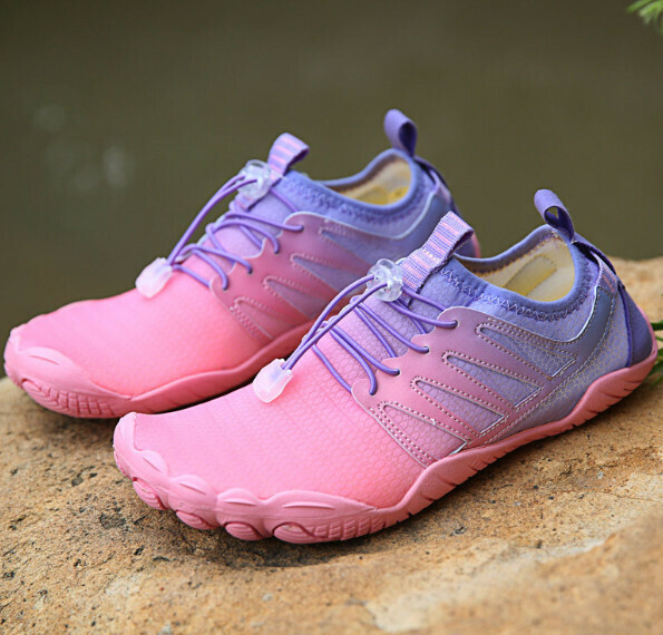 Hot selling sports wading swimming shoes [36-47 sizes] [A023 pink and purple] (contact customer service after placing the order to confirm the delivery size)