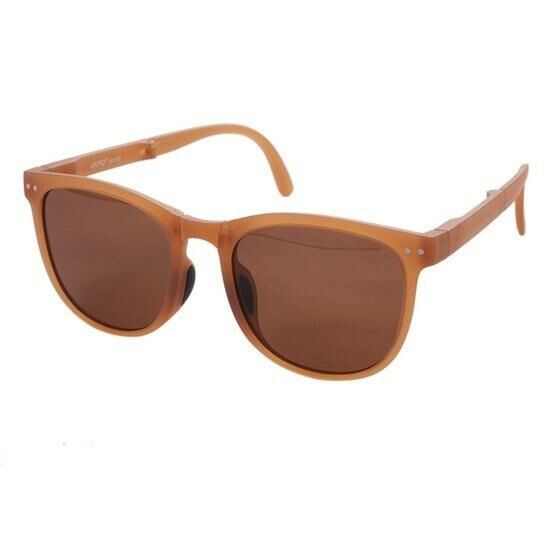 Popular foldable anti-UV sunglasses (adult B style frosted-ice coffee color)