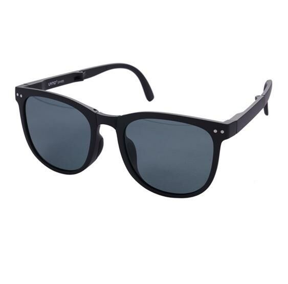 Popular foldable anti-UV sunglasses (Adult B style frosted-Soft twilight black)