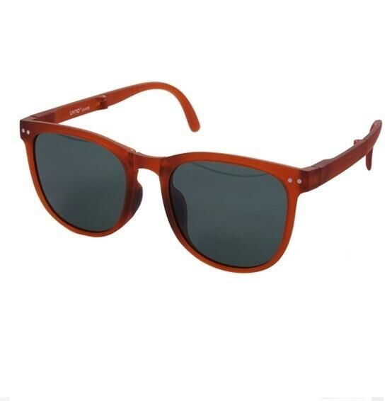 Popular foldable anti-UV sunglasses (adult type A glossy surface - caramel brown)