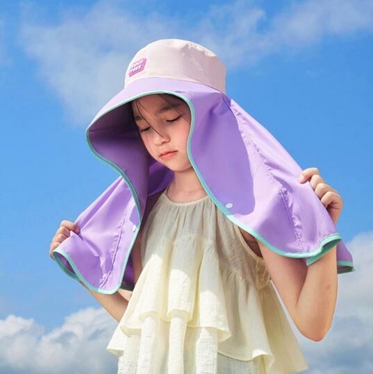 爆款兒童瀑布帽太陽帽(提子奶糖,S/M碼)【下單後請聯絡客服確認發貨尺碼】