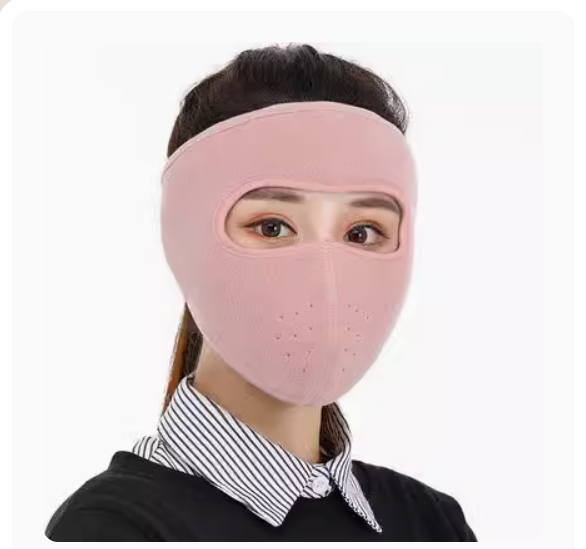 Popular windproof and anti-freeze face mask (pink - with vents [thick teddy velvet])