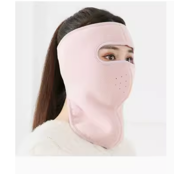 The most popular windproof and anti-freeze face mask (neck protection pink - with vents [thick polar fleece])