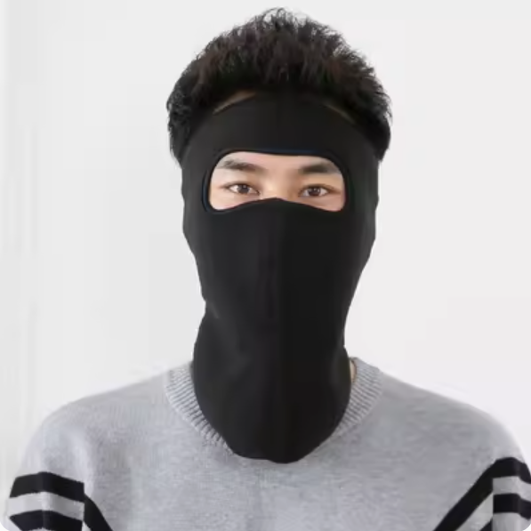 The most popular windproof and anti-freeze face mask (neck protection black - with vents [thick polar fleece])