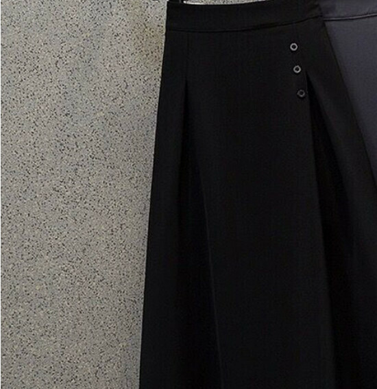Hot Selling High Waist A-Line Skirt [Black] [M-4XL Size] (Please contact customer service to confirm the delivery size after placing the order)