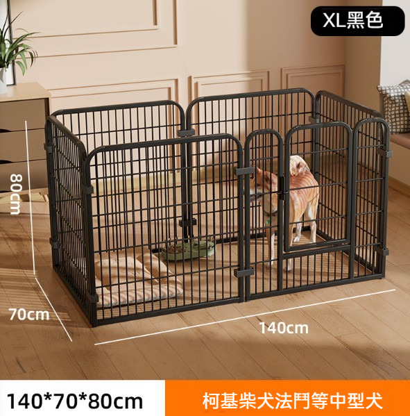 熱推寵物籠狗籠【黑色140*70*80cm】 