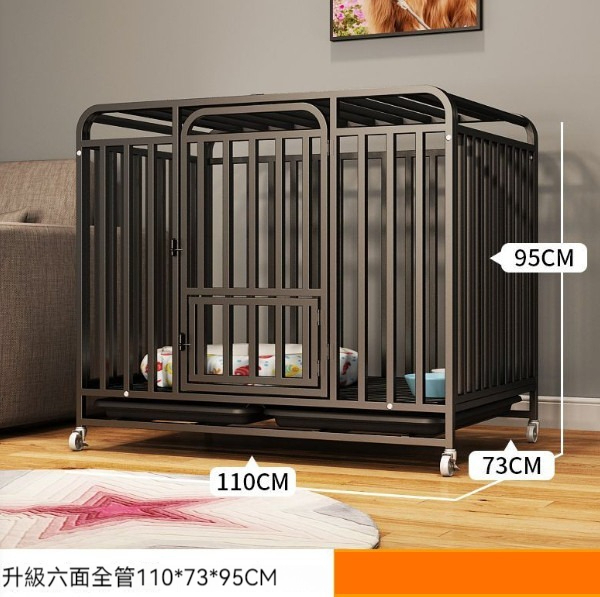 熱推寵物籠狗籠【黑色六面方管110*73*95cm】 