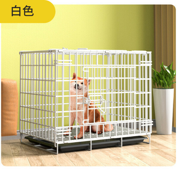 熱推寵物籠狗籠【白色】【XL-加粗85*60*70cm折疊狗籠】 