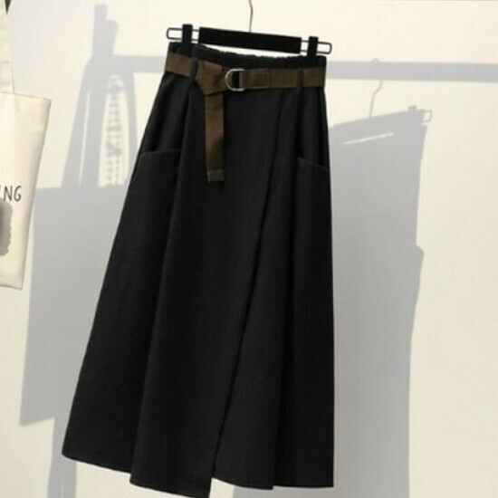 Hot selling high-waisted skirt [black] [M-4XL size] (please contact customer service to confirm the delivery size after placing the order)