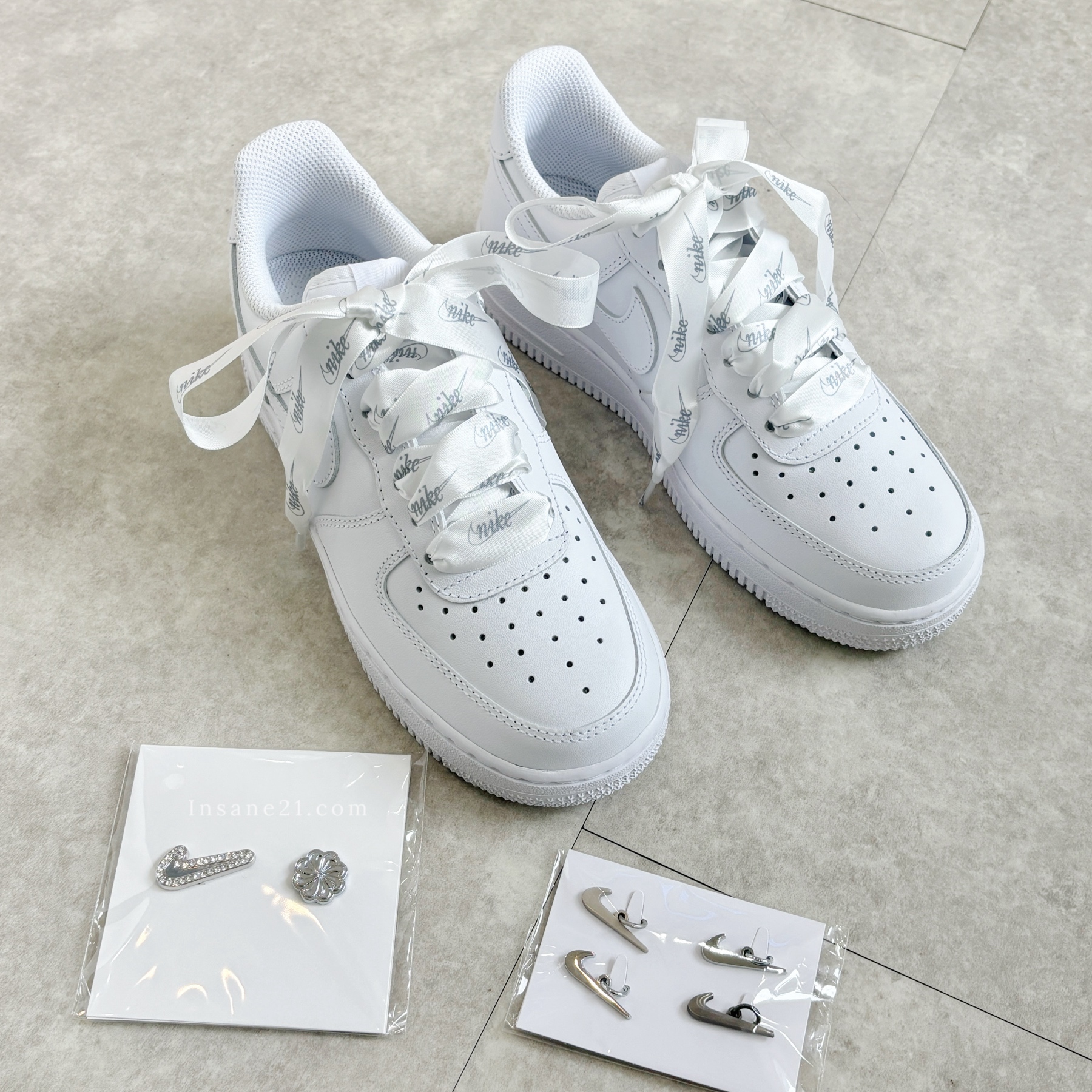 NIKE 鞋子配件組 鞋帶 球鞋扣環 鞋扣 綁帶 造型 金屬 小吊飾